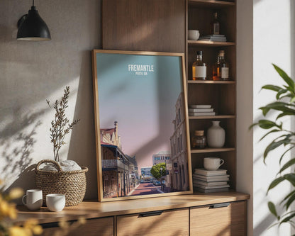 Fremantle Perth WA Travel Poster Art Print - Travel Wall Art