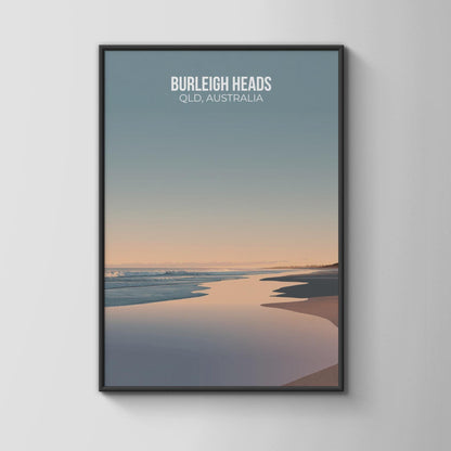 Burleigh Heads Wall Art Print Australian Coastal Landscape - Travel Wall Art