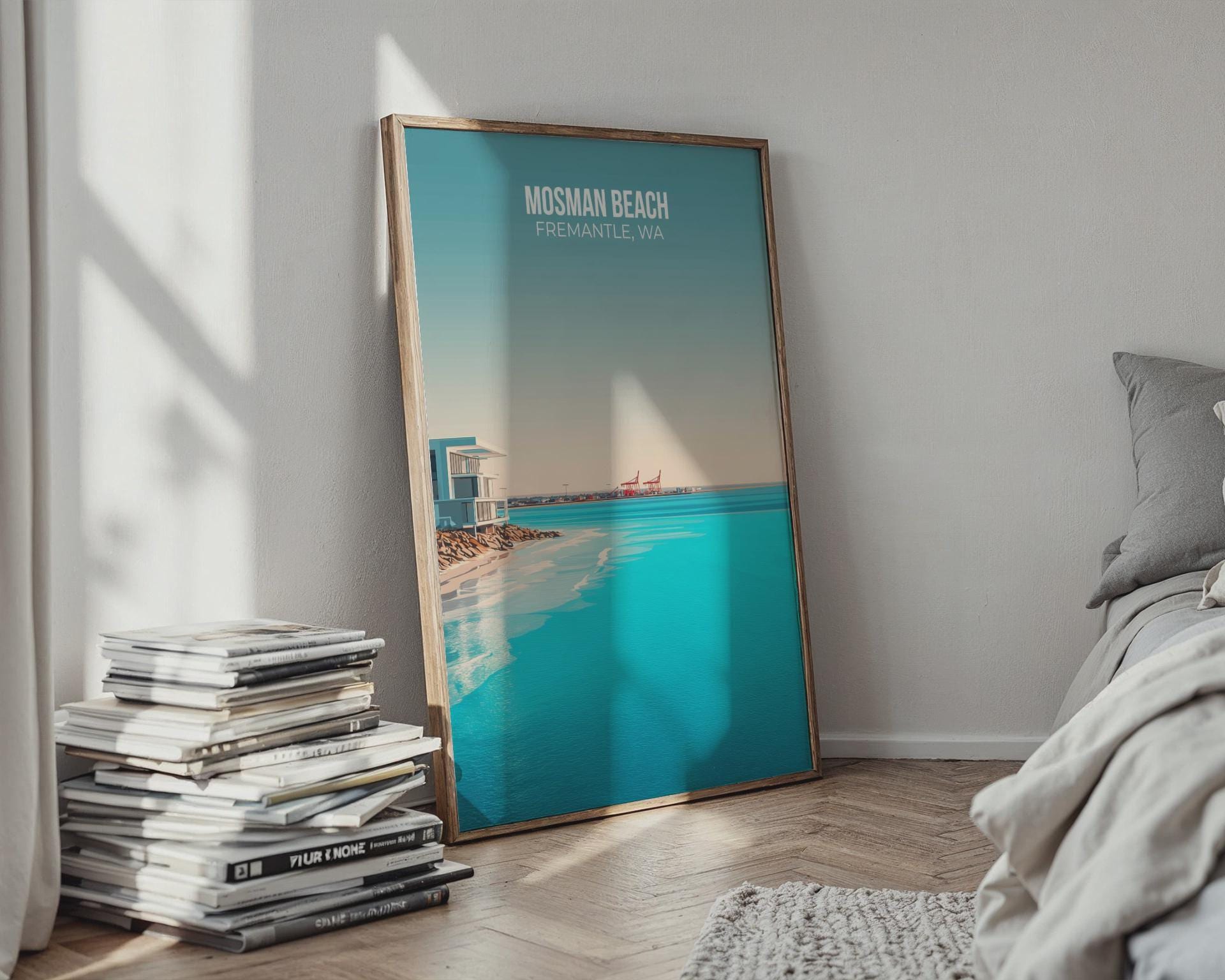 Mosman Beach Fremantle WA Print Coastal Wall Art - Travel Wall Art