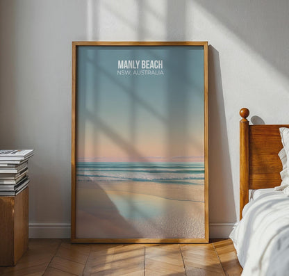 Manly Beach NSW Wall Art Poster Print - Travel Wall Art