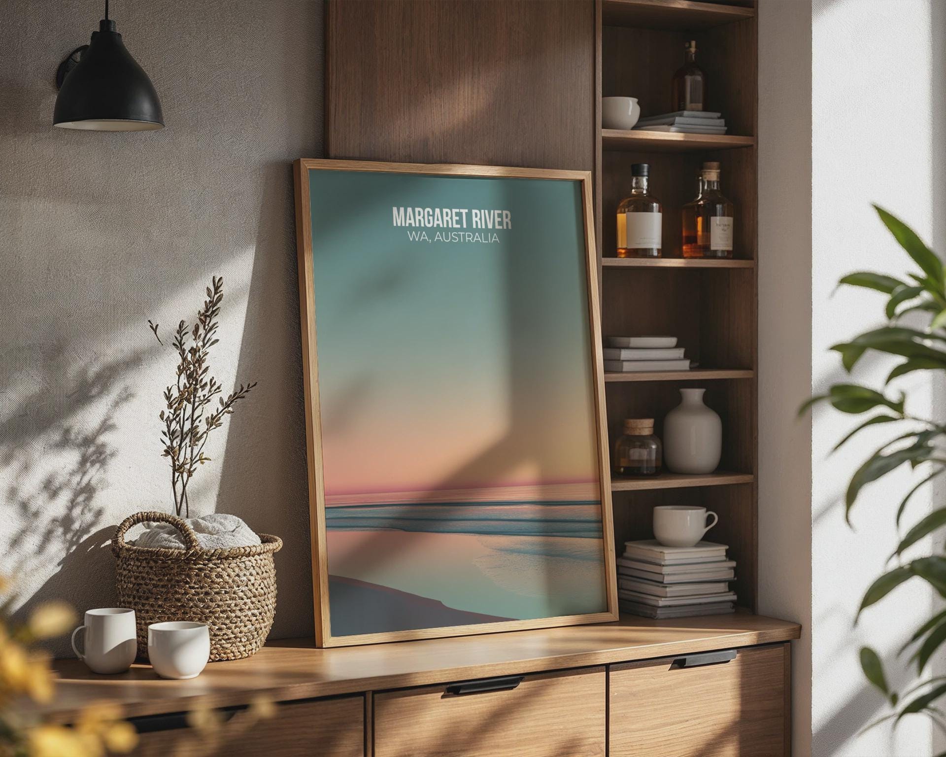 Margaret River WA Australia Coastal Poster Print Wall Art - Travel Wall Art