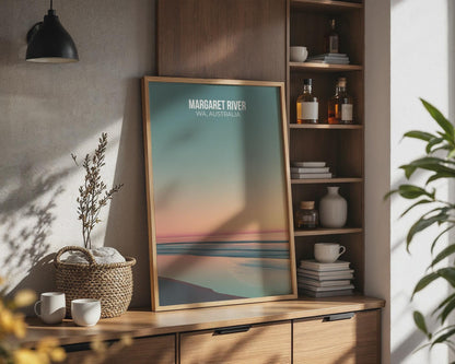 Margaret River WA Australia Coastal Poster Print Wall Art - Travel Wall Art