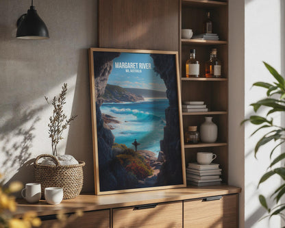 Margaret River Surf Art Print Wall Art Australia Coastal Landscape - Travel Wall Art