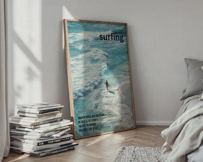 Surfing Wall Art Snapper Rocks Australia Print - Travel Wall Art