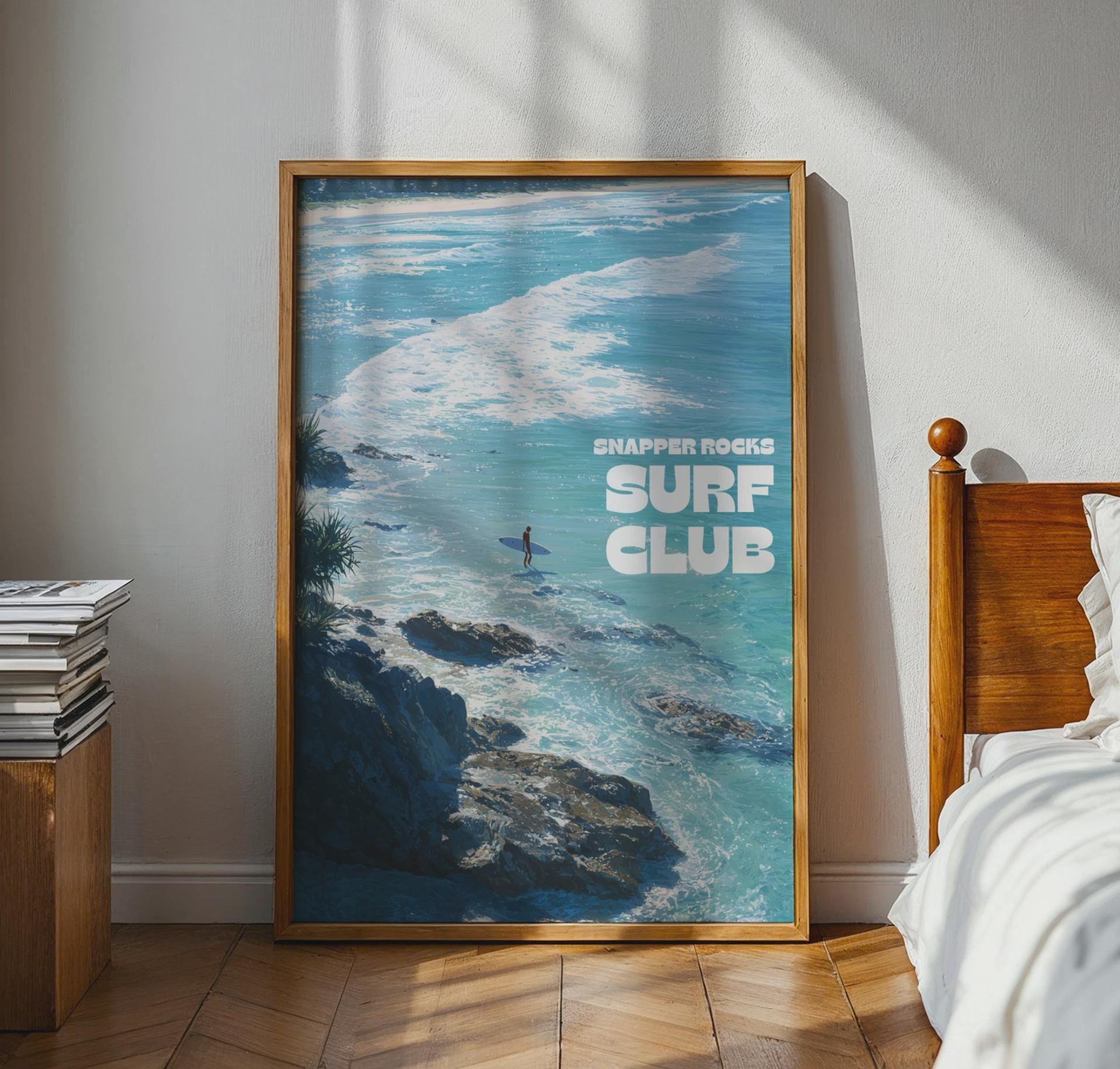 Snapper Rocks Surf Club Wall Art Print - Travel Wall Art