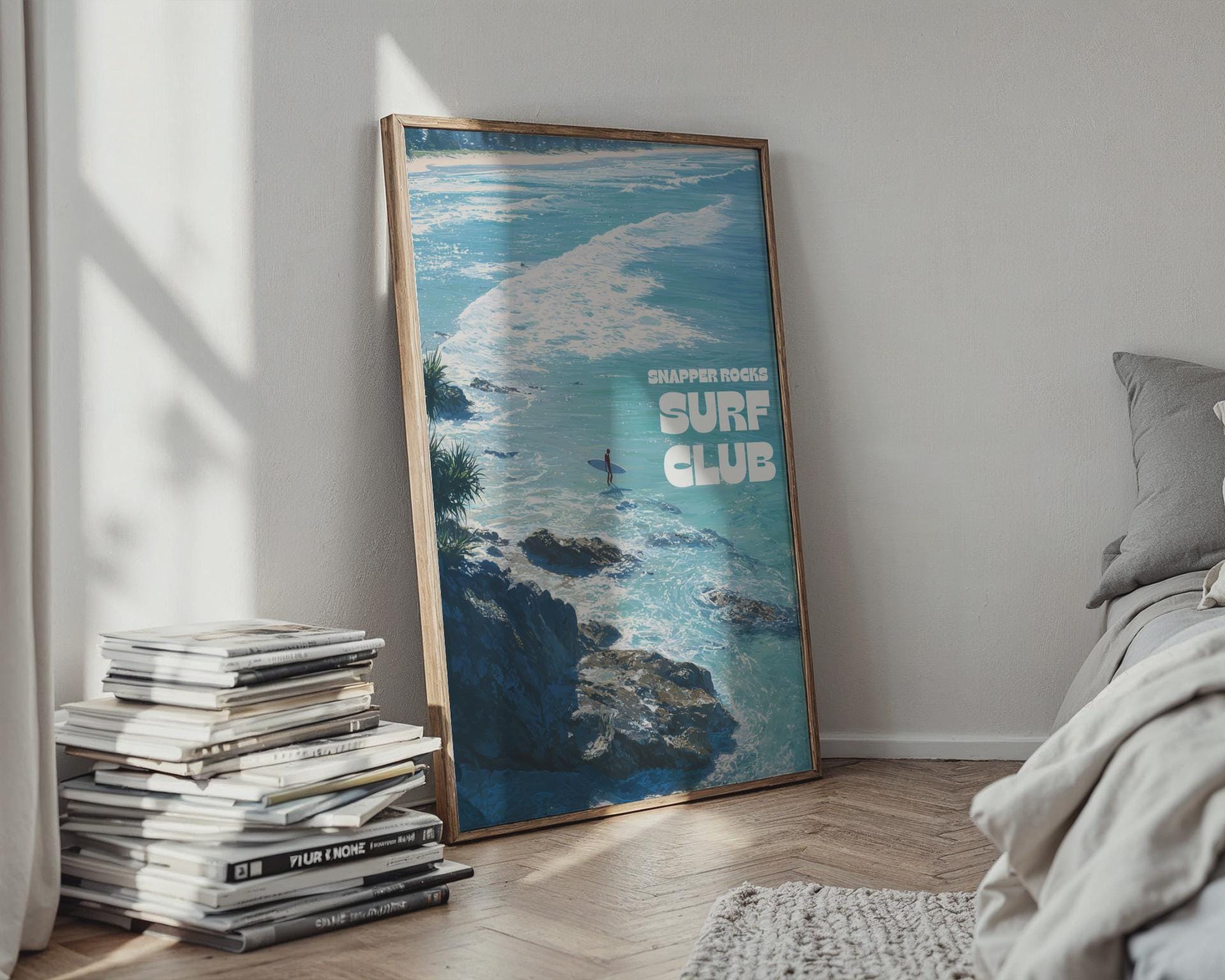 Snapper Rocks Surf Club Wall Art Print - Travel Wall Art