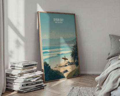 Byron Bay Surfing Print Wall Art Australia - Travel Wall Art