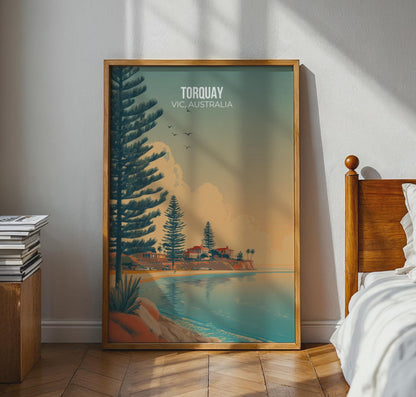 Torquay Beach Print Coastal Scene Wall Art Vic Australia - Travel Wall Art