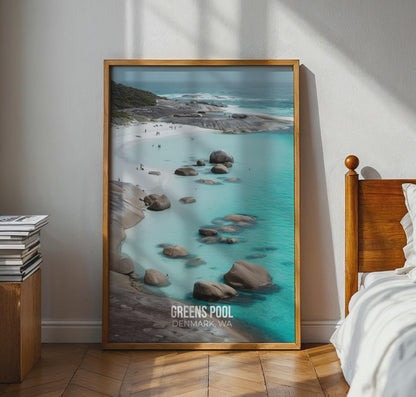 Greens Pool Denmark WA Print Wall Art Coastal Landscape - Travel Wall Art