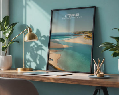 Rivermouth Margaret River Wall Art Poster - Travel Wall Art