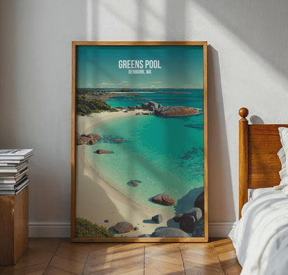 Greens Pool Denmark WA Art Print Landscape Wall Art Poster - Travel Wall Art