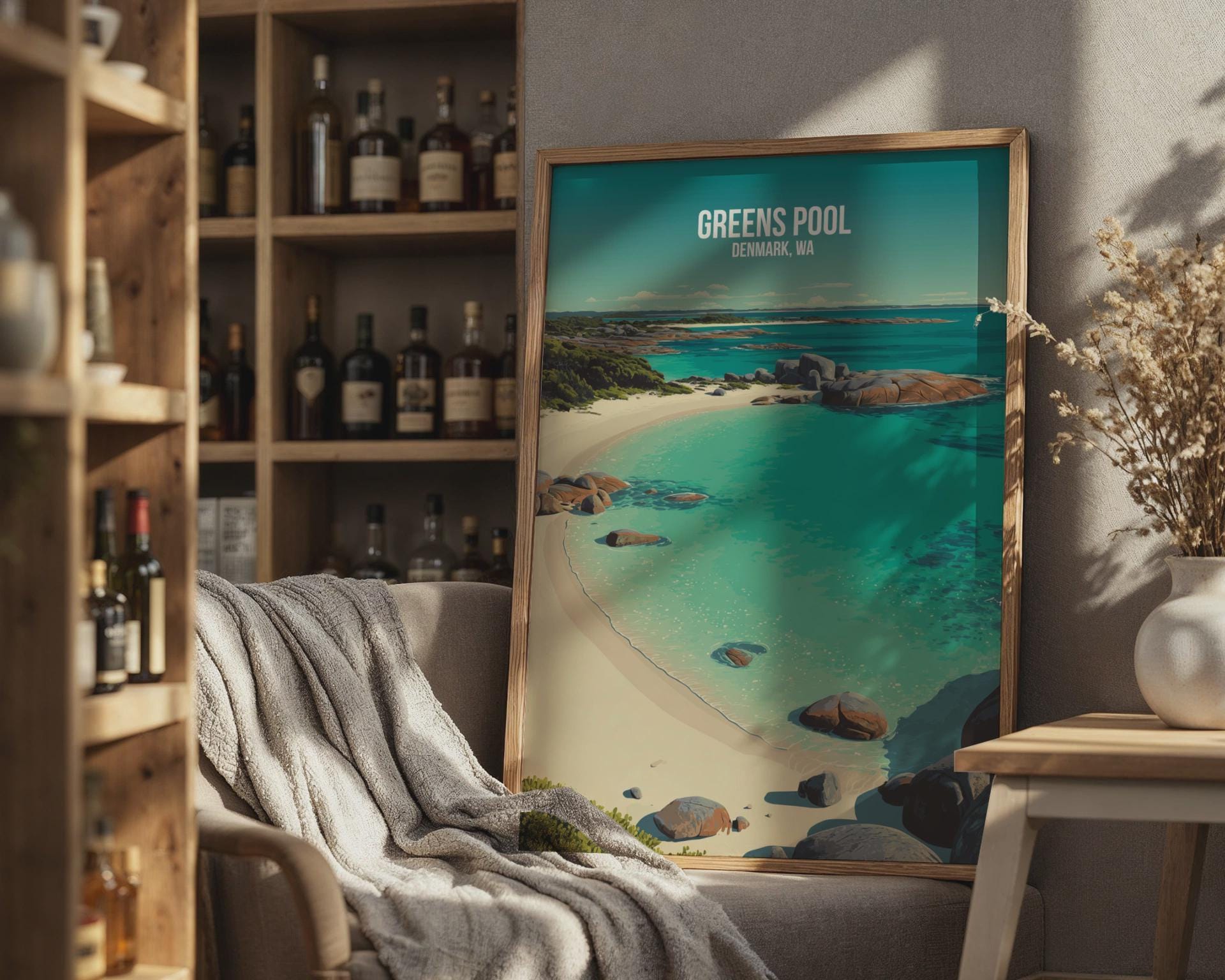 Greens Pool Denmark WA Art Print Landscape Wall Art Poster - Travel Wall Art