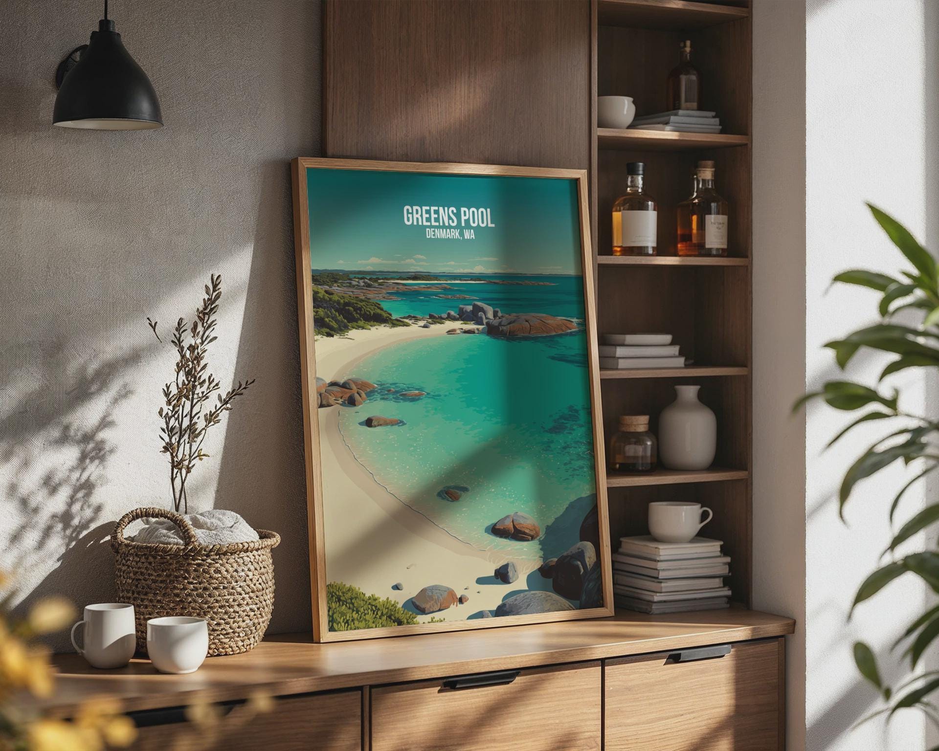 Greens Pool Denmark WA Art Print Landscape Wall Art Poster - Travel Wall Art