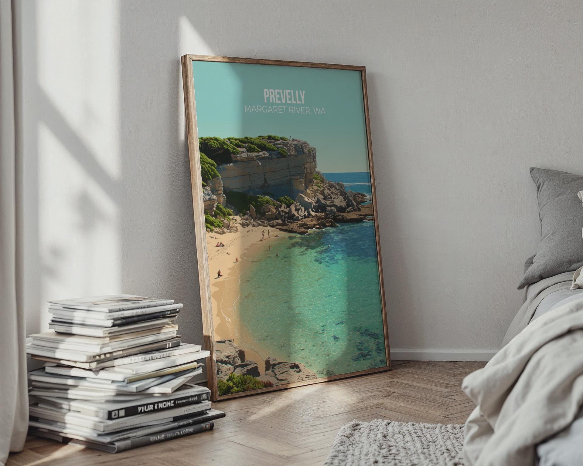 Prevelly Beach Wall Art Print Margaret River WA Coastal Art - Travel Wall Art