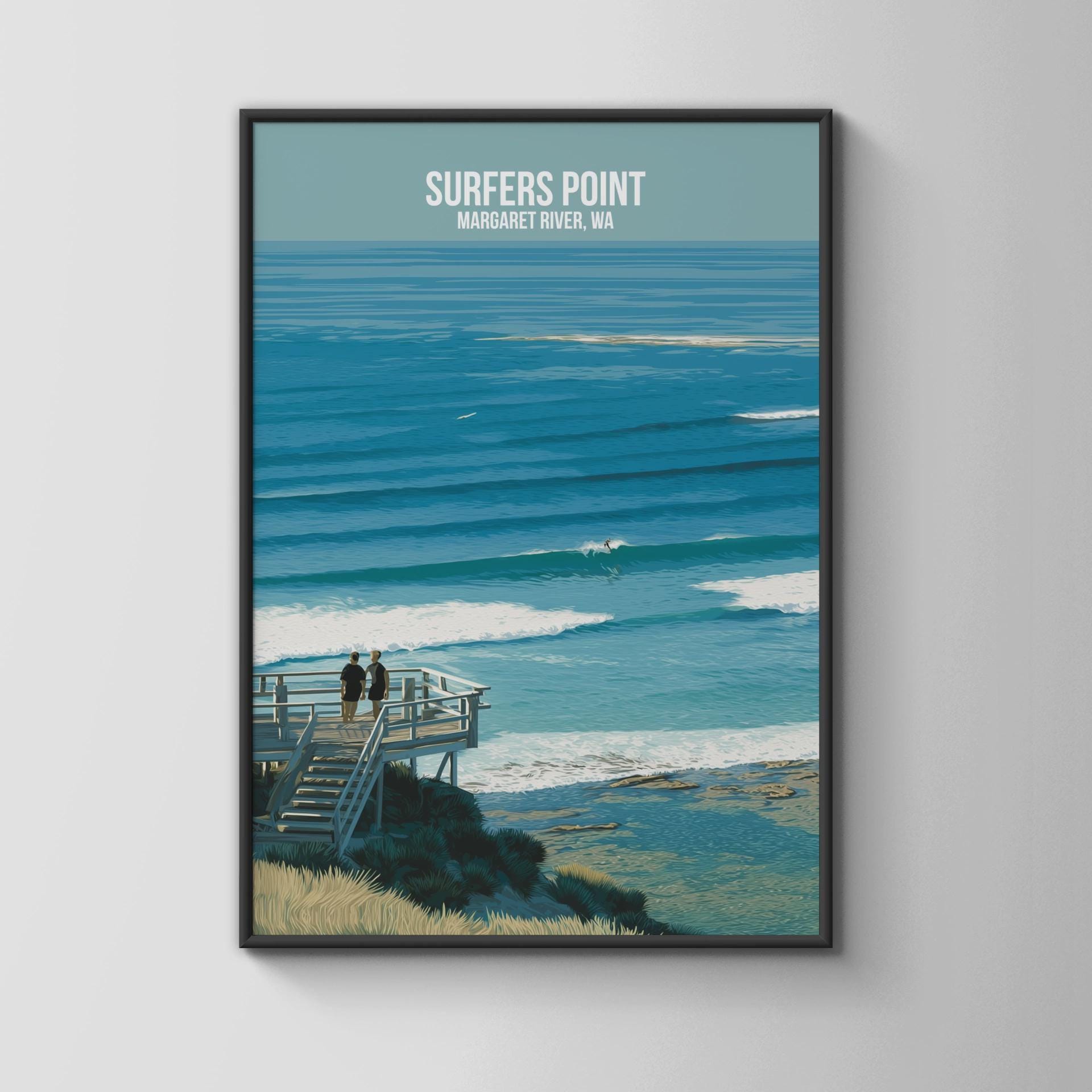 Surfers Point Wall Art Margaret River WA Print - Travel Wall Art
