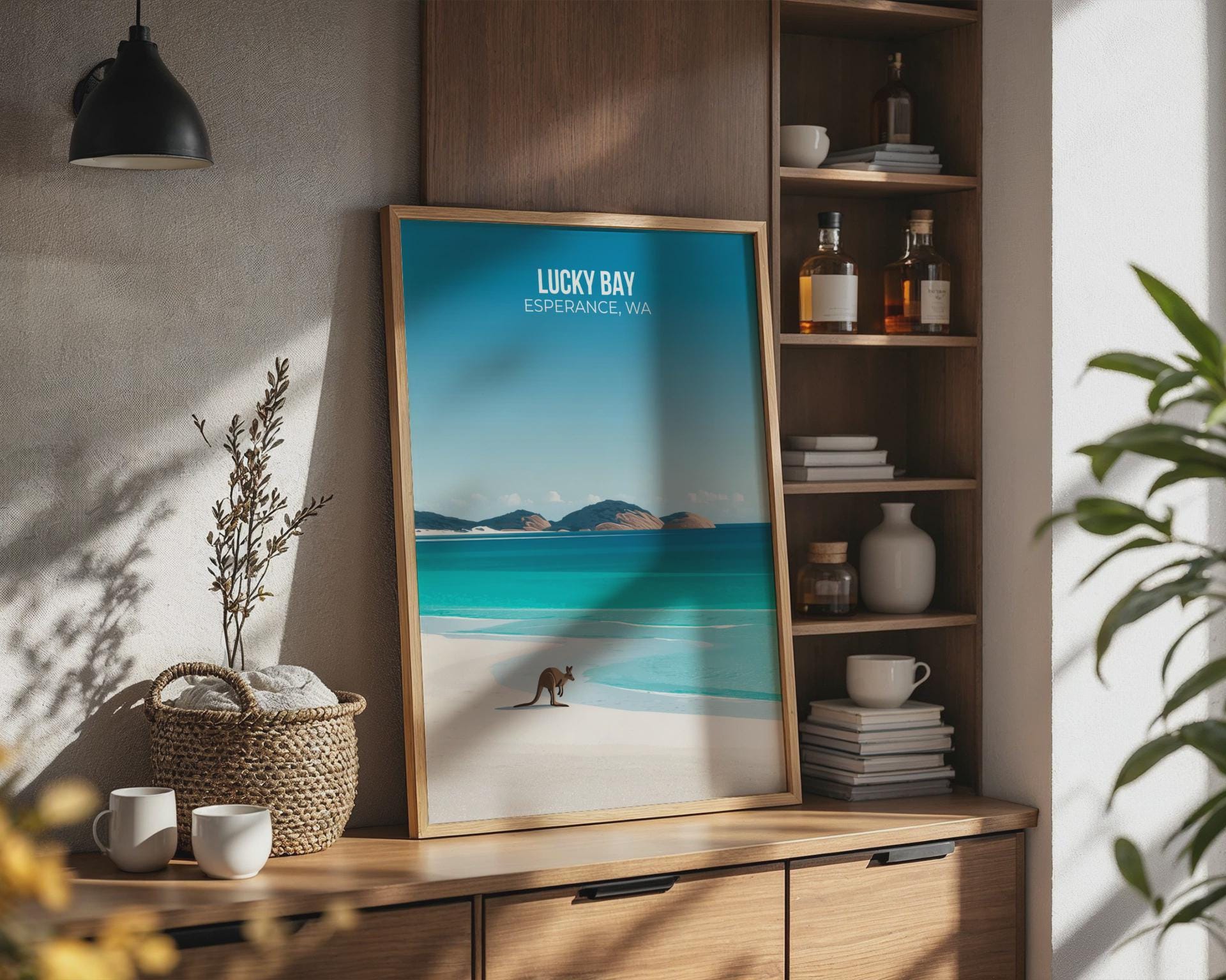 Lucky Bay Australia Wall Art Poster Print - Travel Wall Art