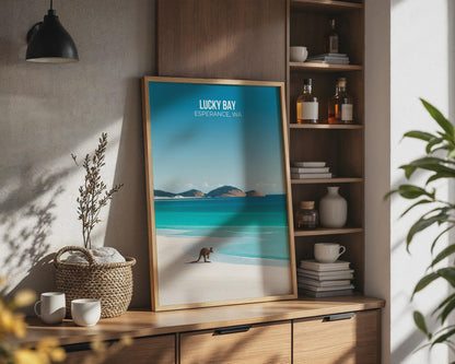 Lucky Bay Australia Wall Art Poster Print - Travel Wall Art