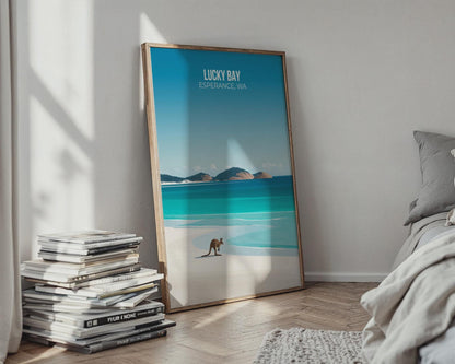 Lucky Bay Australia Wall Art Poster Print - Travel Wall Art