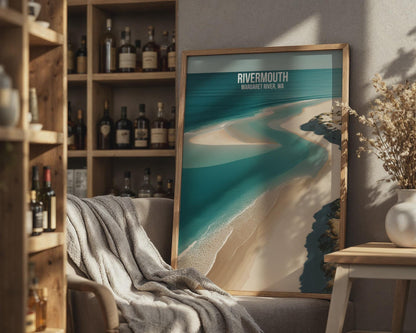 Rivermouth Margaret River WA Print Coastal Wall Art - Travel Wall Art