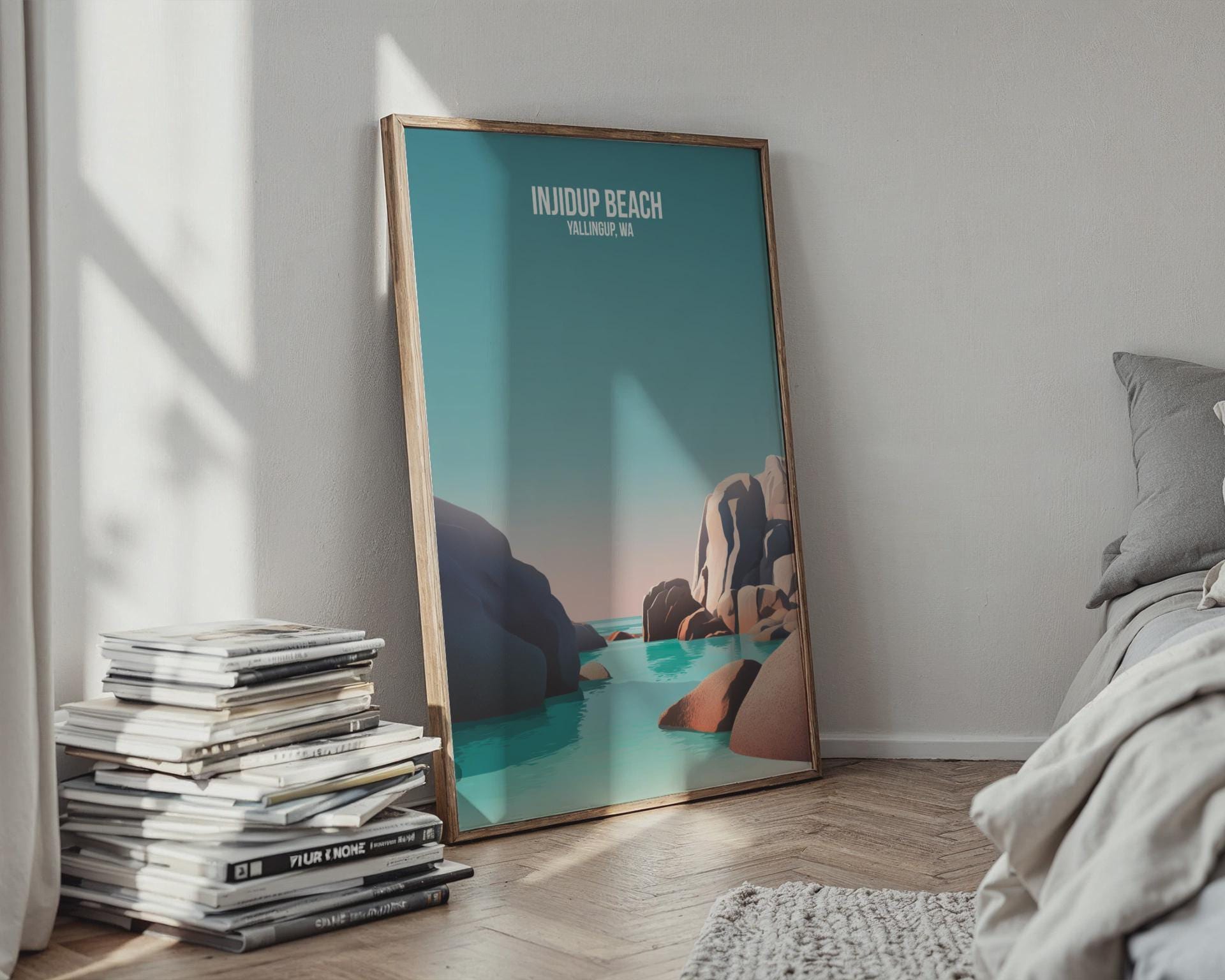 Injidup Beach Yallingup WA Poster Wall Art - Travel Wall Art