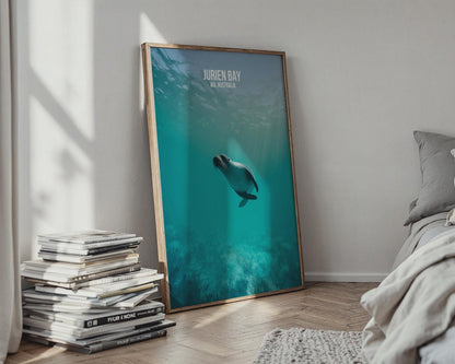 Jurien Bay Sea Lion Art Print WA Australia Wall Art - Travel Wall Art