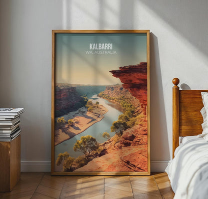 Kalbarri WA Australia Landscape Print Poster Wall Art - Travel Wall Art