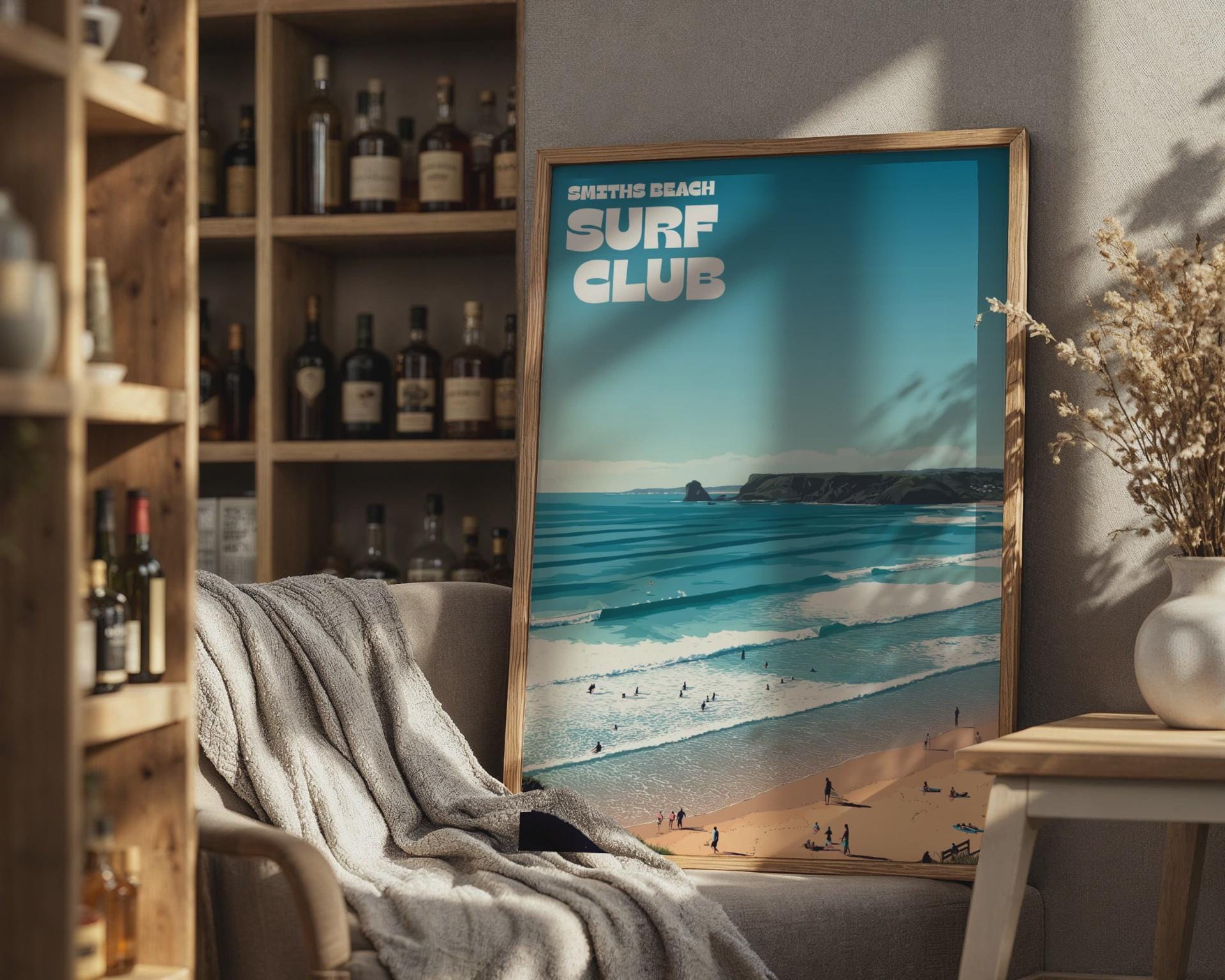 Smiths Beach Surf Club Poster Wall Art - Travel Wall Art