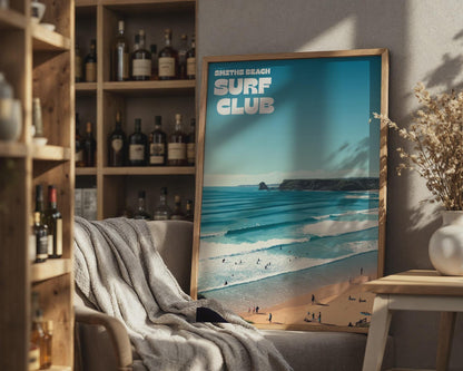 Smiths Beach Surf Club Poster Wall Art - Travel Wall Art