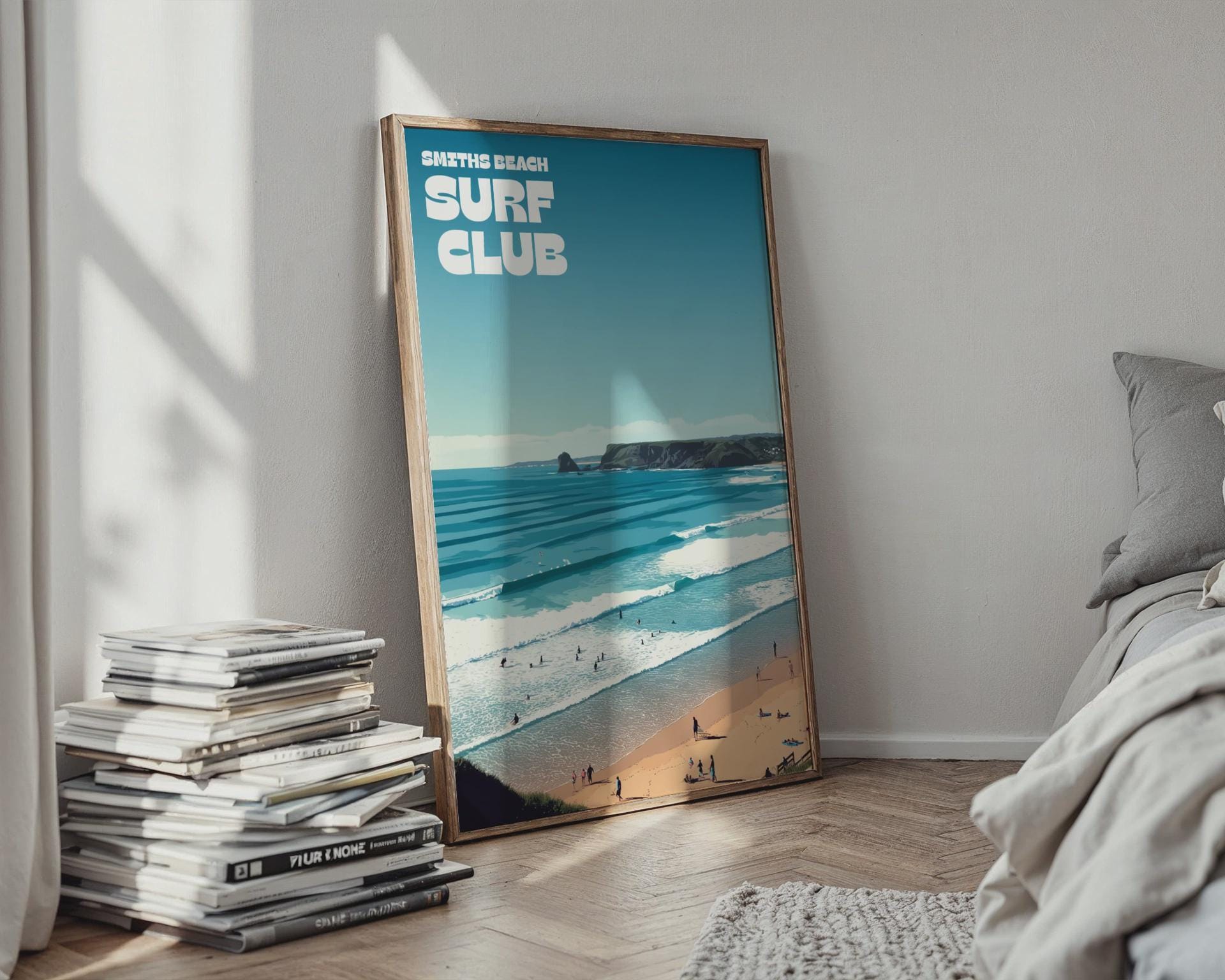 Smiths Beach Surf Club Poster Wall Art - Travel Wall Art