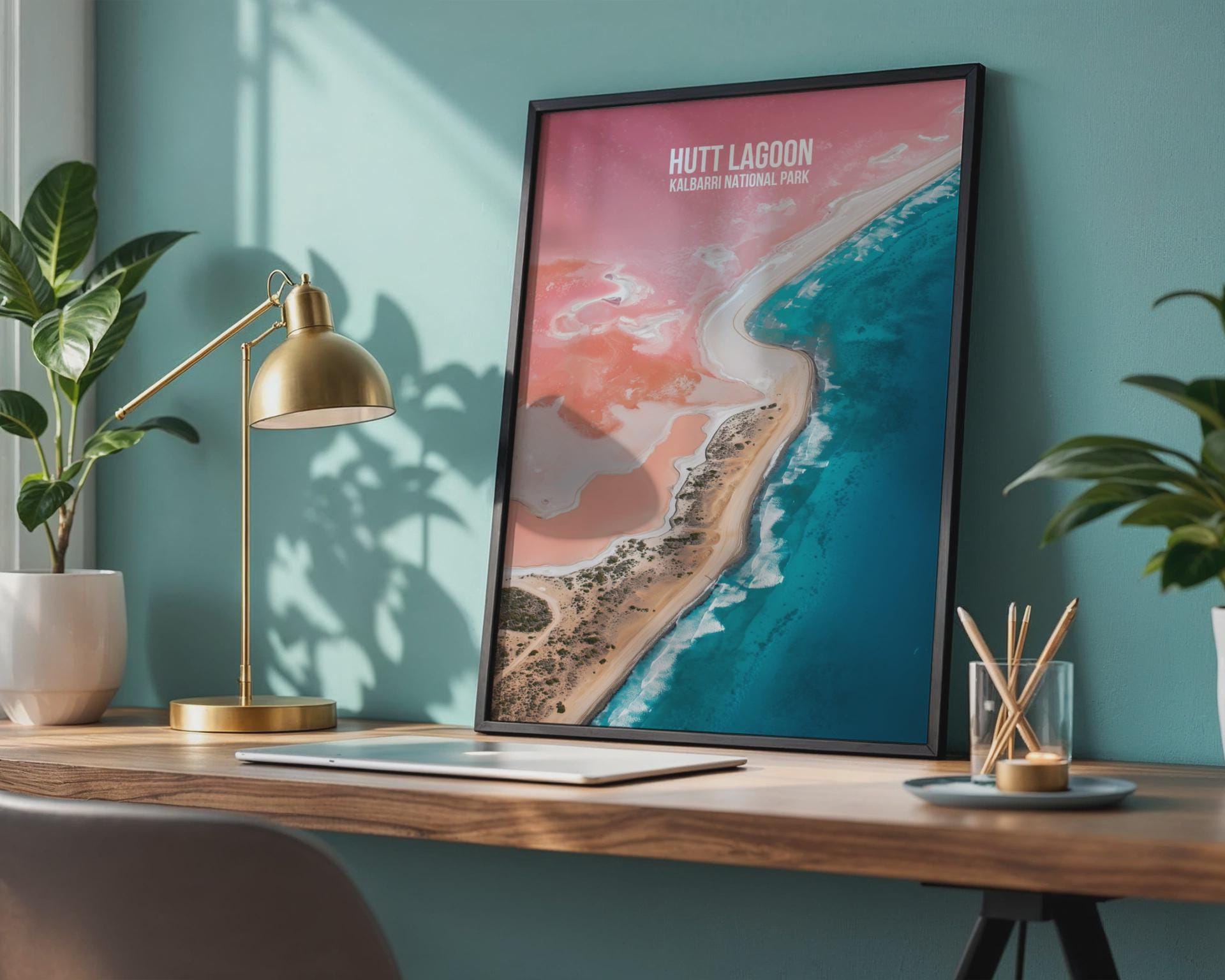 Hutt Lagoon Kalbarri National Park Print - Travel Wall Art