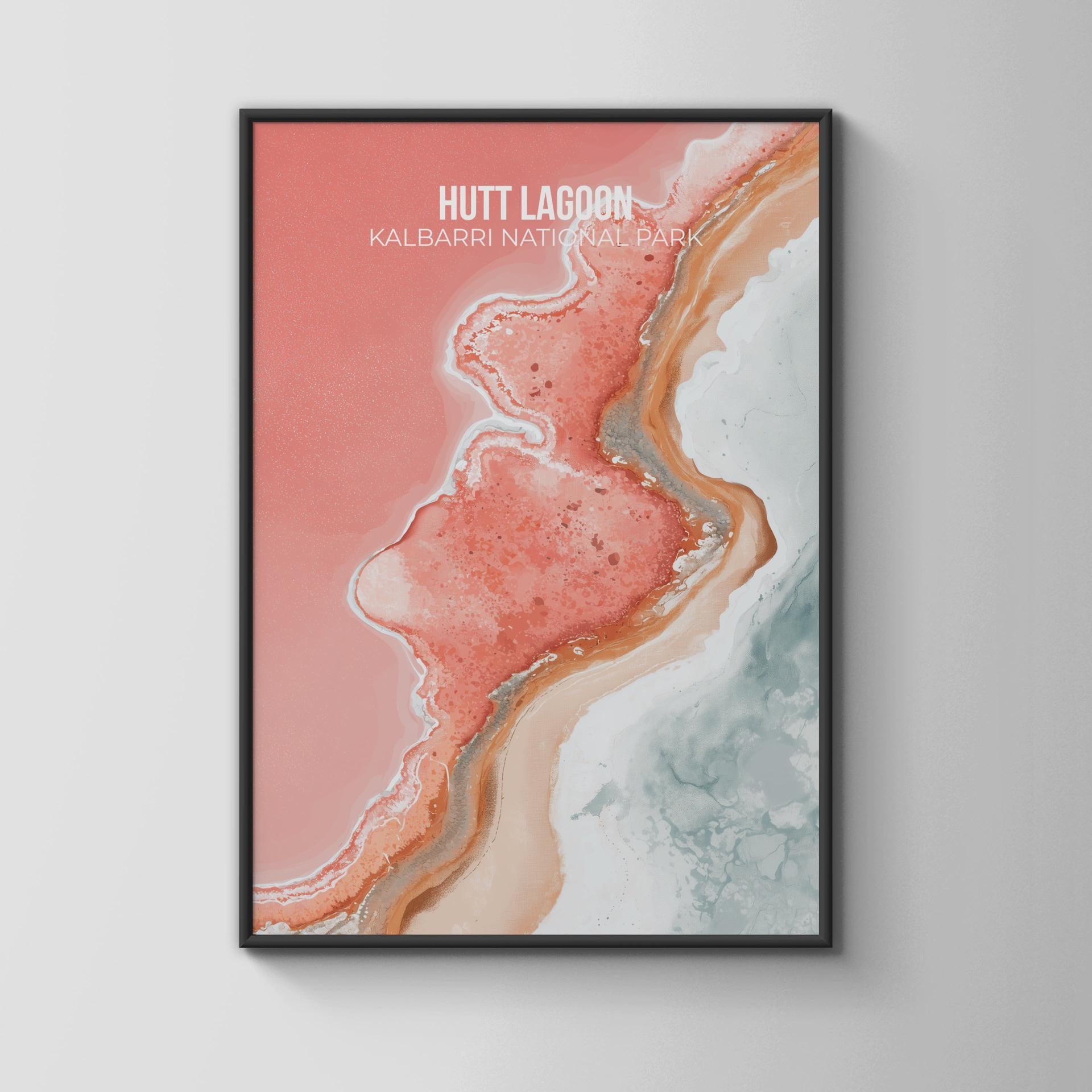 Hutt Lagoon Kalbarri National Park Wall Art Print - Travel Wall Art