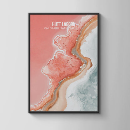 Hutt Lagoon Kalbarri National Park Wall Art Print - Travel Wall Art