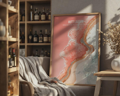 Hutt Lagoon Kalbarri National Park Wall Art Print - Travel Wall Art