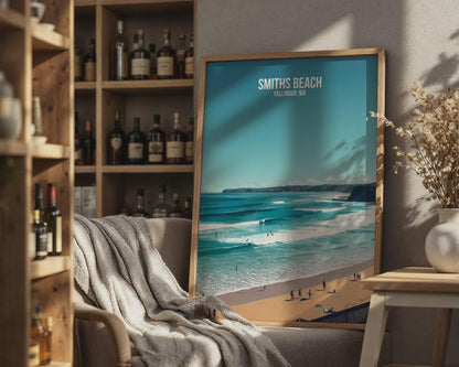 Smiths Beach Yallingup WA Travel Poster Wall Art - Travel Wall Art