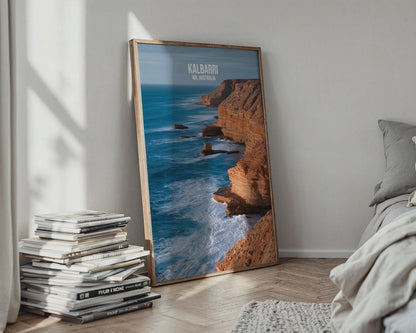 Kalbarri WA Australia Travel Poster Landscape Wall Art Print - Travel Wall Art