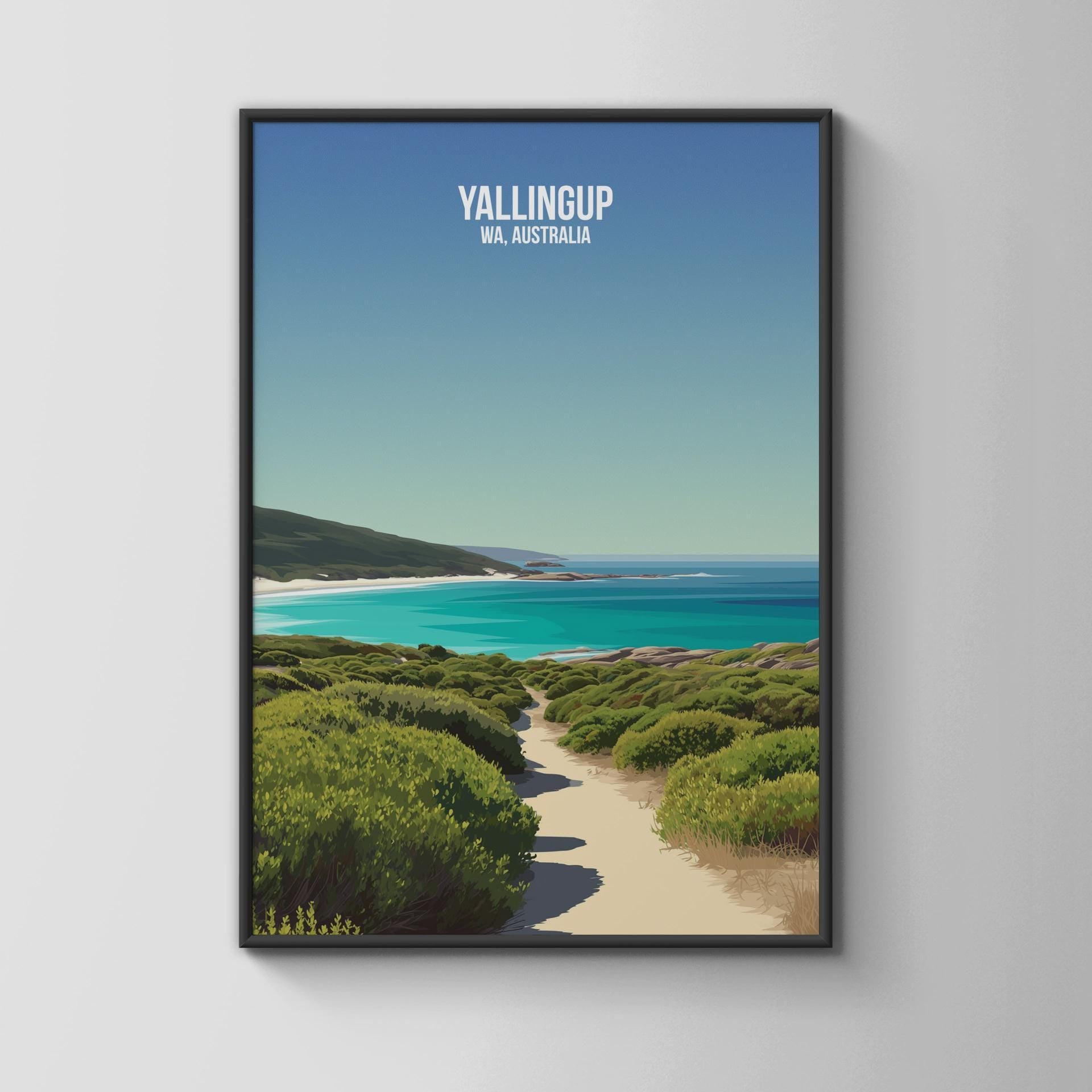 Yallingup WA Australia Beach Pathway Print Wall Art - Travel Wall Art
