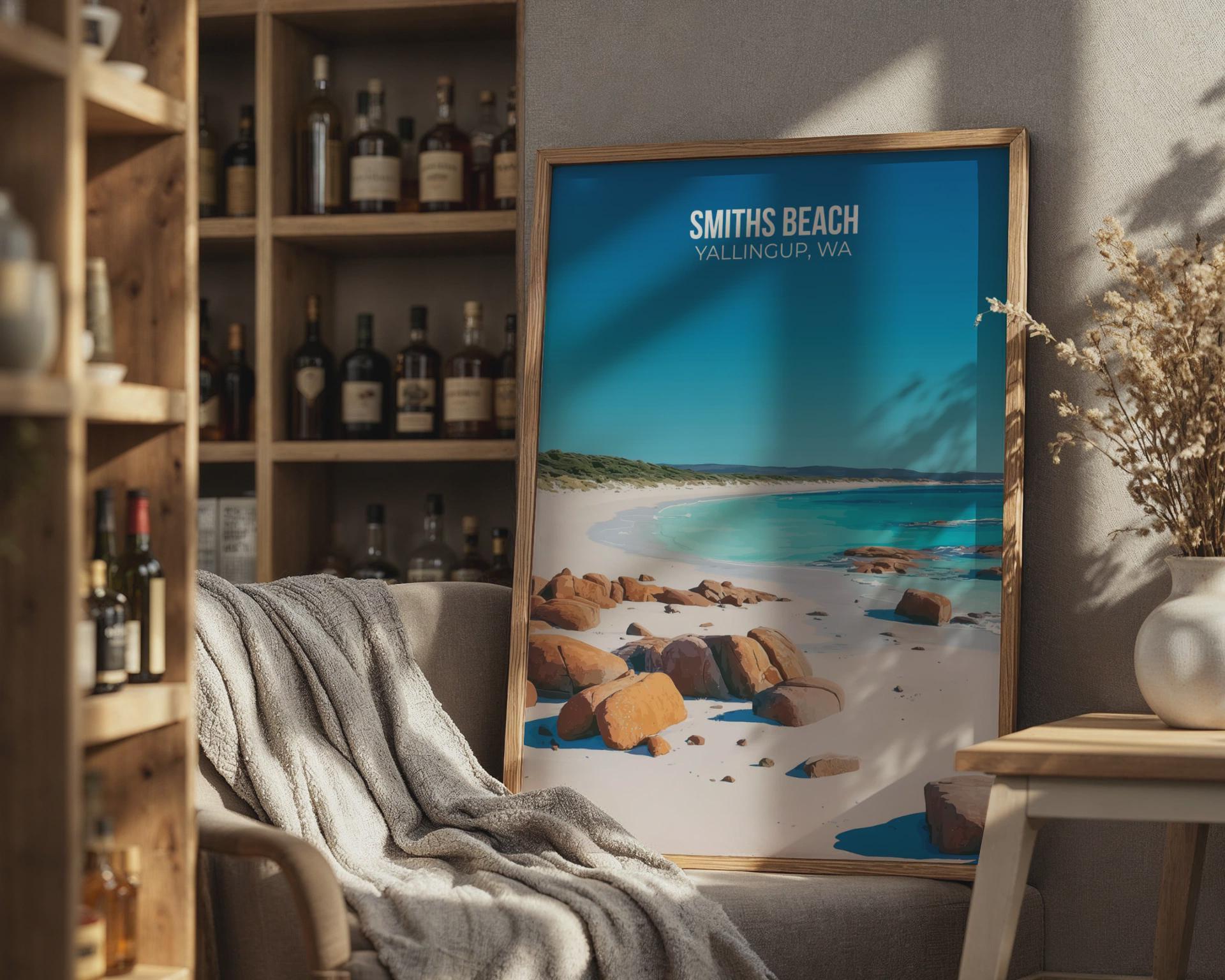 Smiths Beach Yallingup WA Print Coastal Wall Art - Travel Wall Art