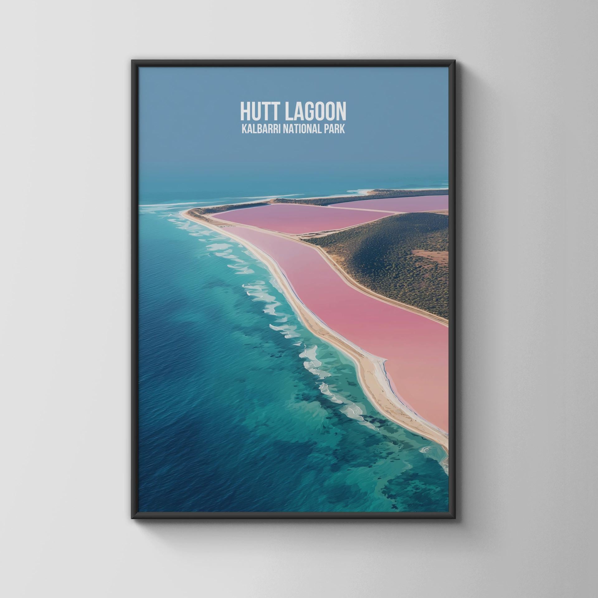 Hutt Lagoon Kalbarri National Park Print - Travel Wall Art
