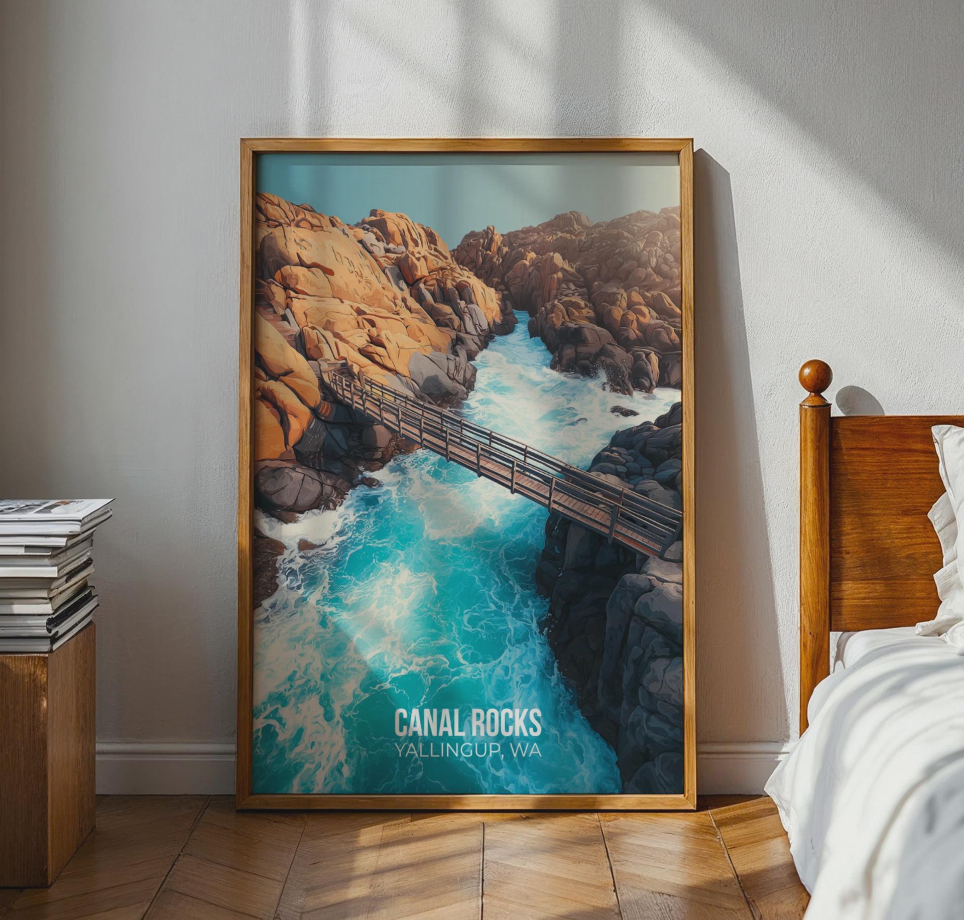 Canal Rocks Wall Art Yallingup WA Coastal Landscape Print - Travel Wall Art