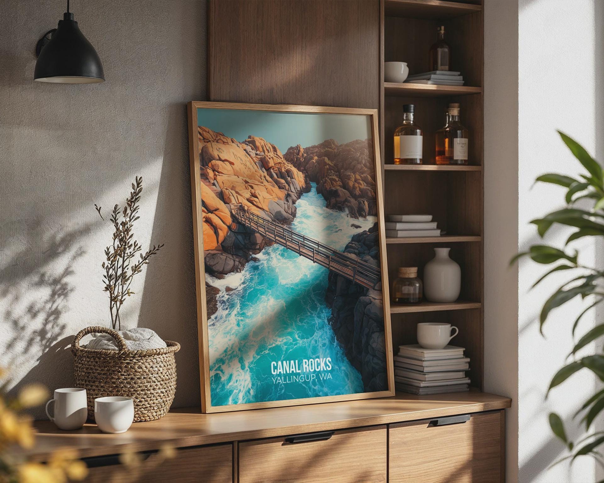 Canal Rocks Wall Art Yallingup WA Coastal Landscape Print - Travel Wall Art