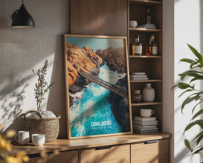 Canal Rocks Wall Art Yallingup WA Coastal Landscape Print - Travel Wall Art