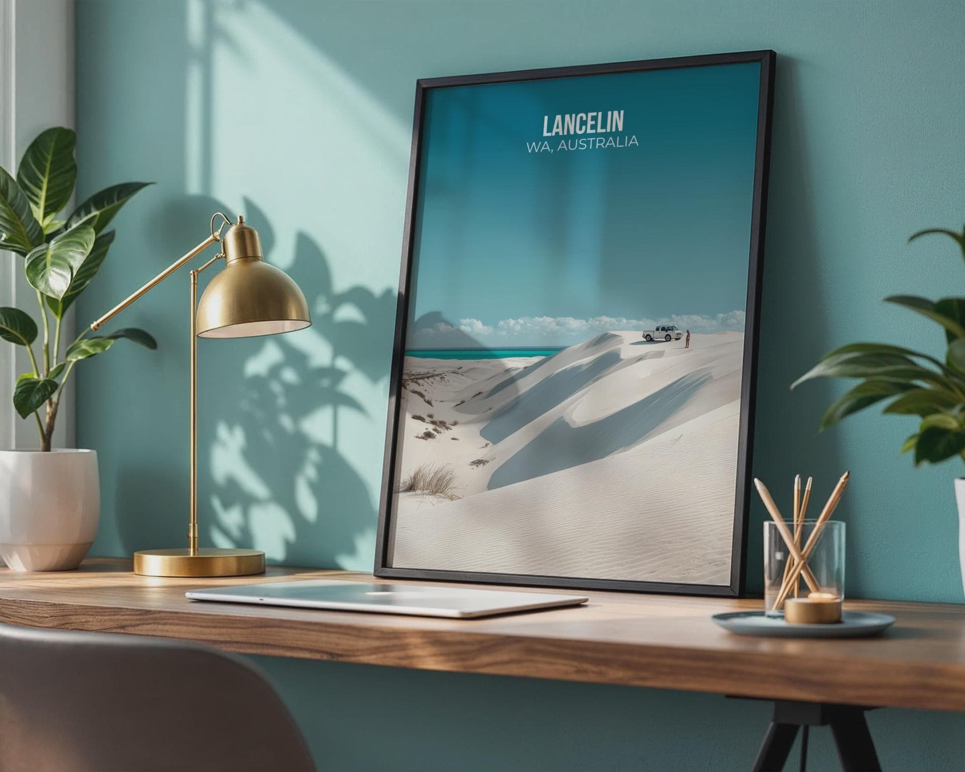 Lancelin WA Australia Travel Poster Print Wall Art - Travel Wall Art