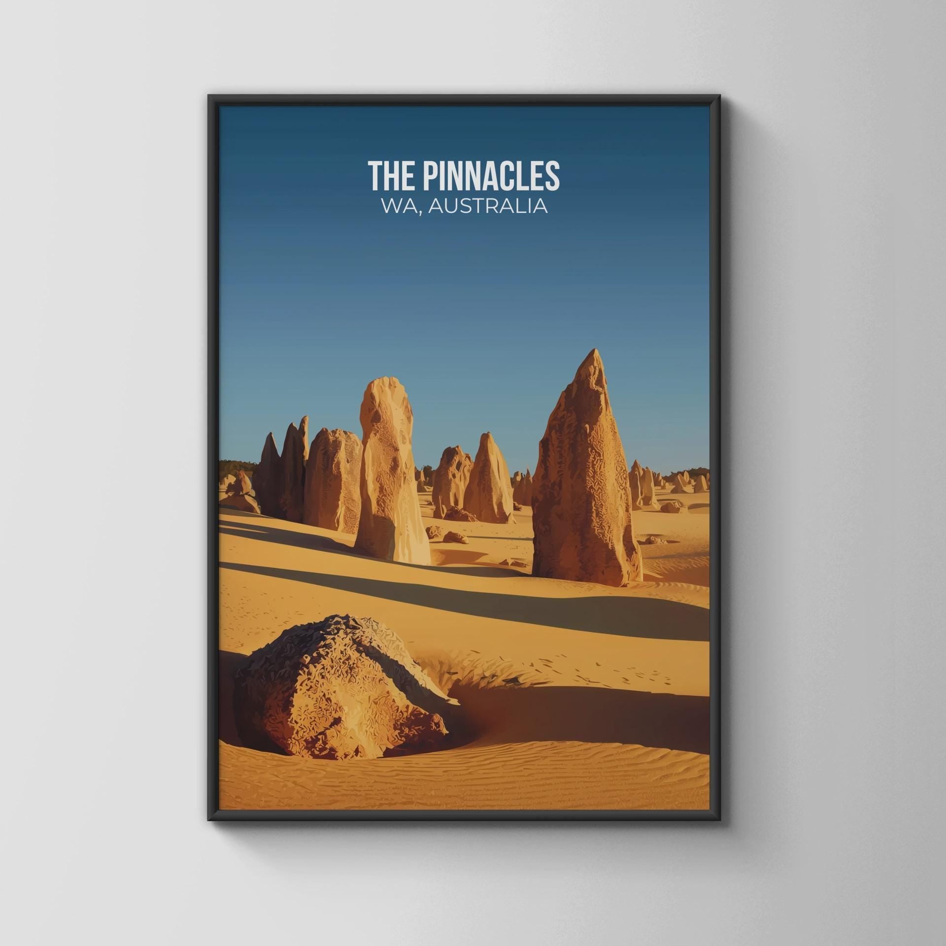 Pinnacles WA Australia Print Landscape Wall Art - Travel Wall Art