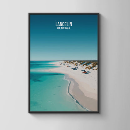 Lancelin WA Australia Beach Poster Wall Art Print - Travel Wall Art