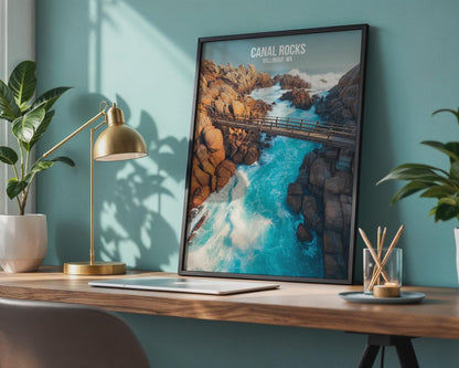 Canal Rocks Yallingup WA Poster Art Print - Travel Wall Art