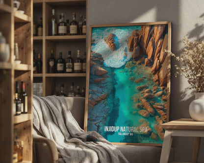 Injidup Natural Spa Yallingup Wall Art Poster - Travel Wall Art