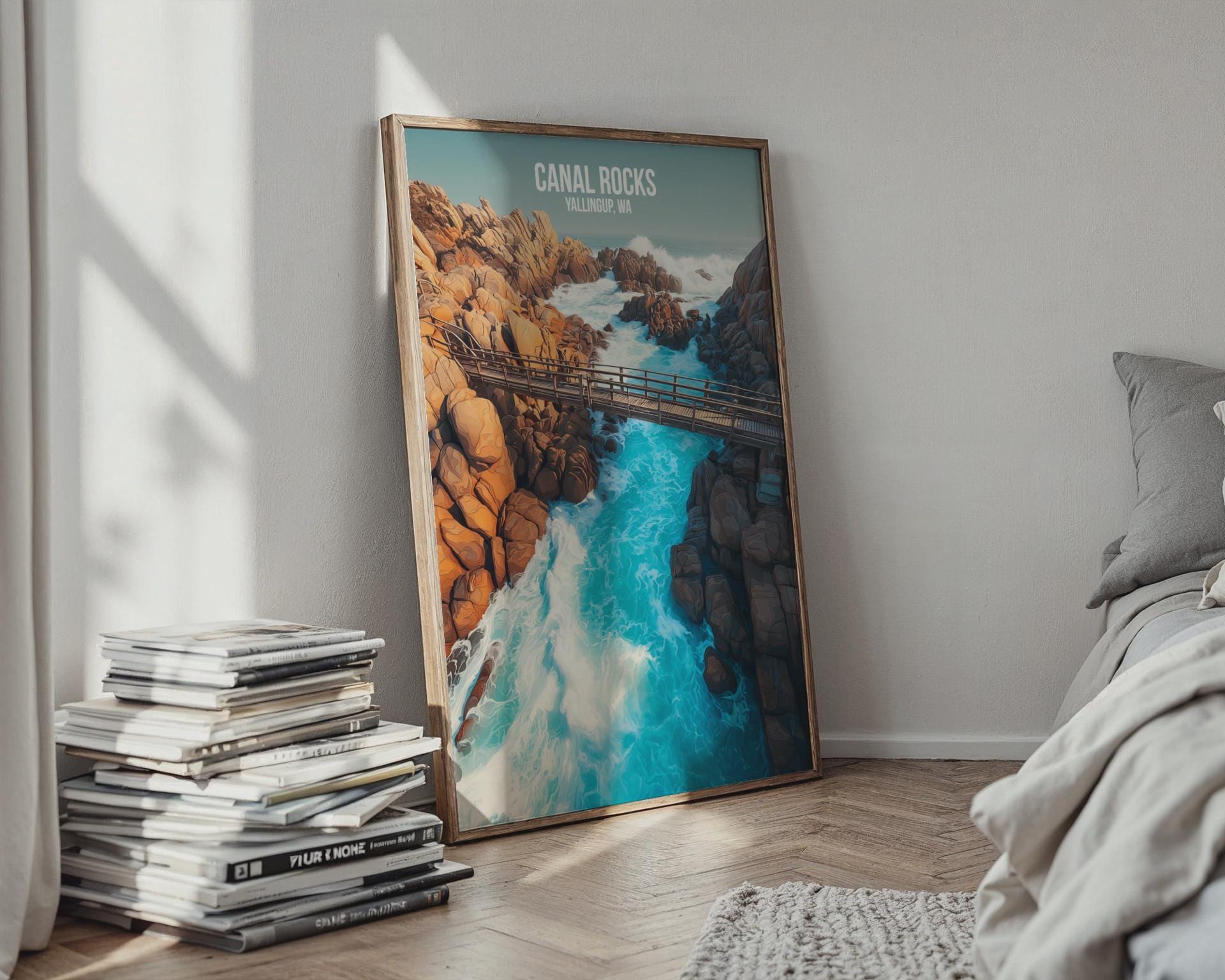 Canal Rocks Yallingup WA Poster Art Print - Travel Wall Art