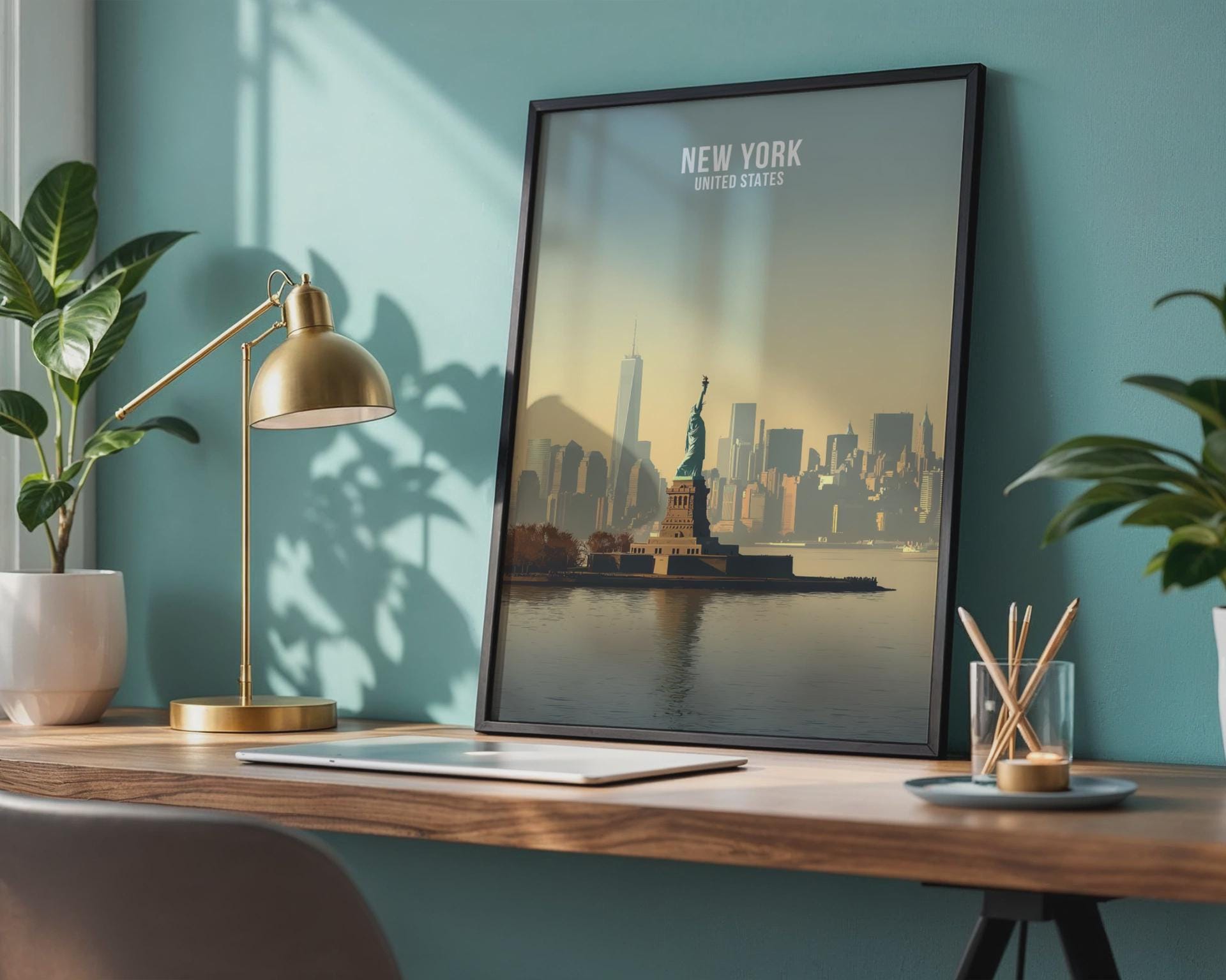 Statue of Liberty NYC Poster Wall Art - Travel Wall Art