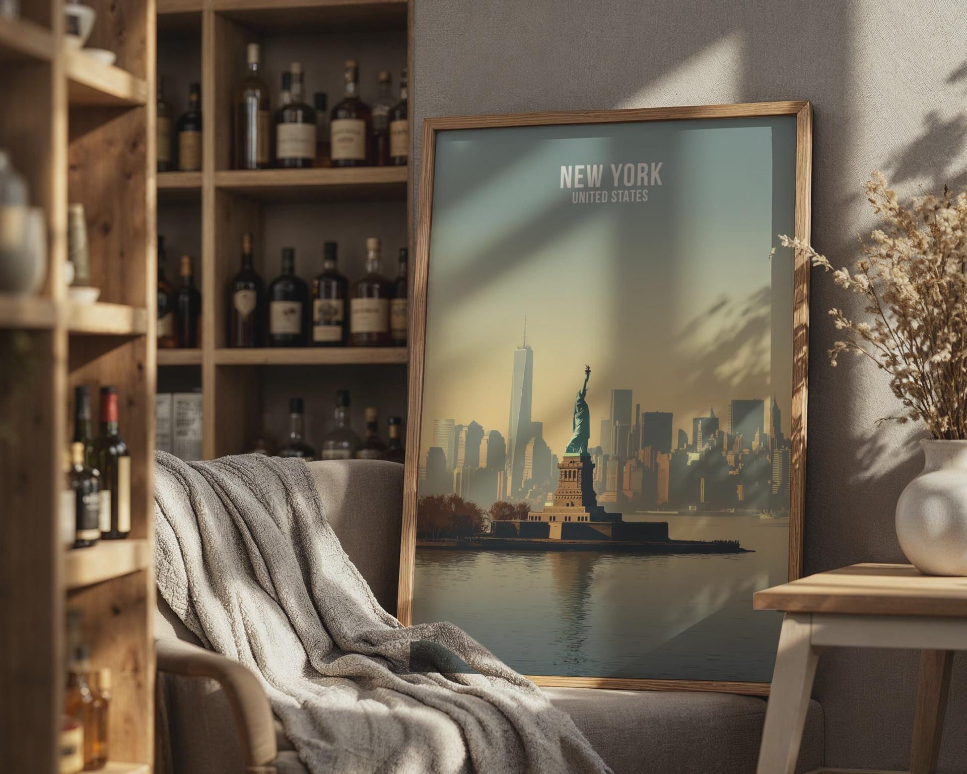 Statue of Liberty NYC Poster Wall Art - Travel Wall Art