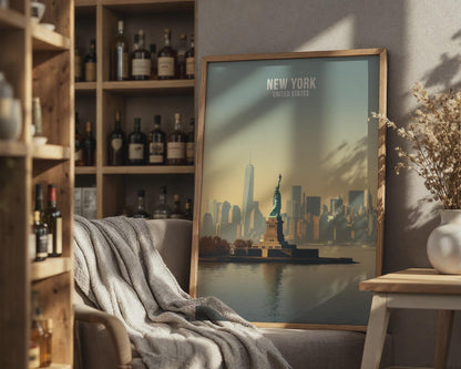 Statue of Liberty NYC Poster Wall Art - Travel Wall Art